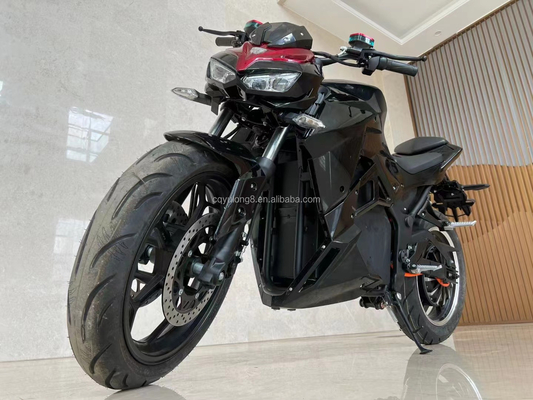 최고속도 100km/h와 디스크 브레이크 시스템으로 72V3000W 전기 레이싱 오토바이크
