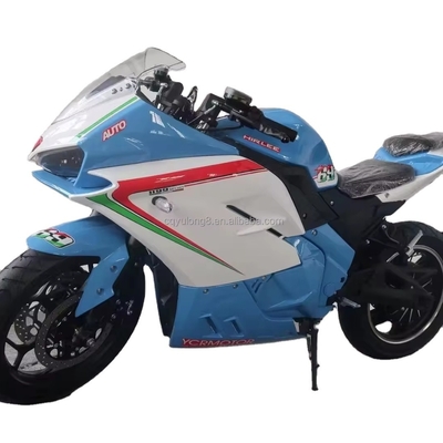 최대 속도 80km/h 하이 커버 모터 8000W 레이싱 72V 모프 오토바일 LED 조명