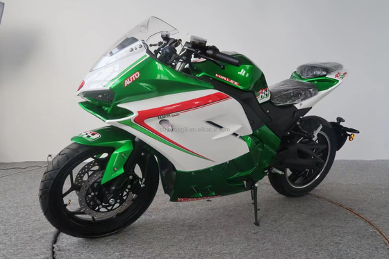 최대 속도 80km/h 하이 커버 모터 8000W 레이싱 72V 모프 오토바일 LED 조명